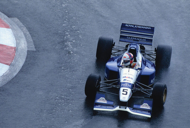 Formula 3000 rookie Gil de Ferran (BRA) tests the Footwork FA14. Formula  One Testing, Estoril