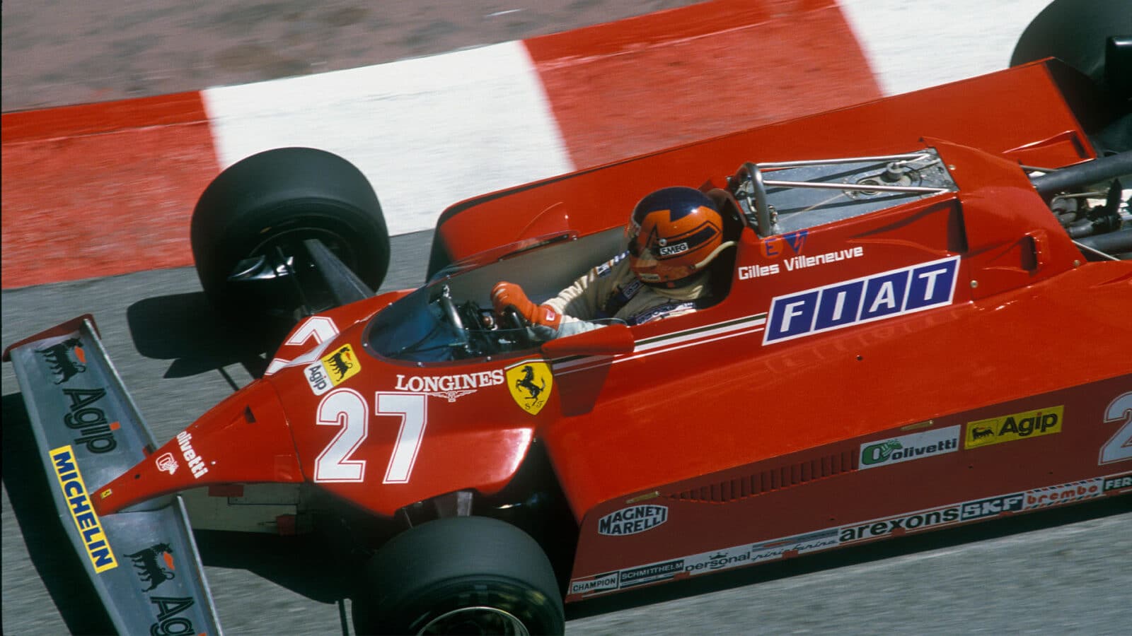 2 Gilles Villeneuve Ferrari 1981 Monaco GP