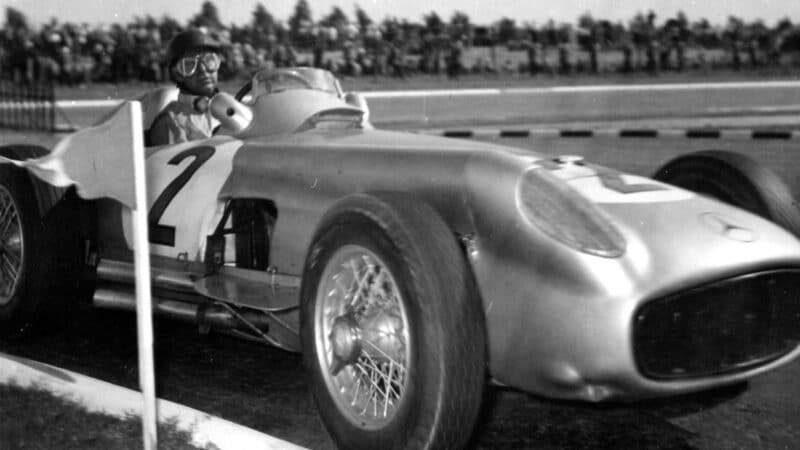 2 Juan Manuel Fangio Mercedes 1955 Argentinian GP Buenos Aires