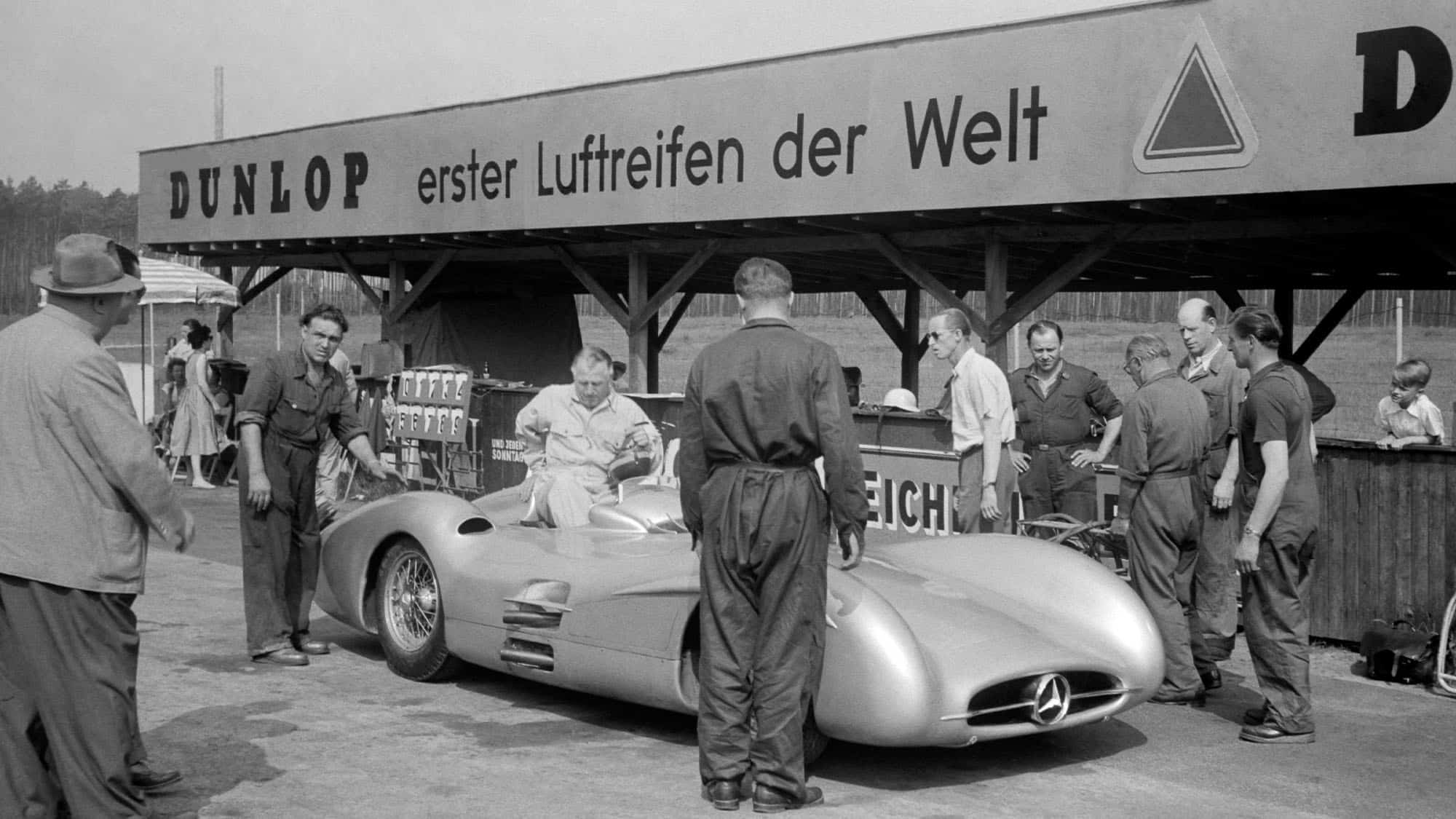 3 Mercedes 1954 Testing