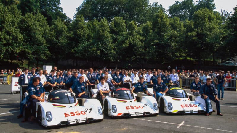 3 Peugeot 1992 Le Mans