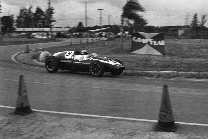 Bruce McLaren in his Cooper T45-Climax.