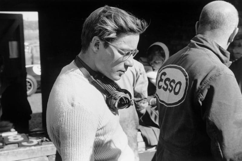 Masten Gregory who finished 3rd in his Cooper T51-Climax.