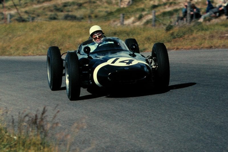 Stirling Moss in his Lotus 18.