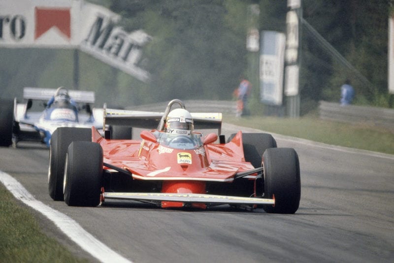 Jody Scheckter in his Ferrari 312T5.