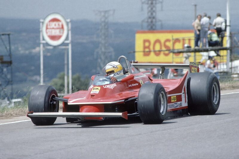 Jody Scheckter driving a Ferrari 312T5