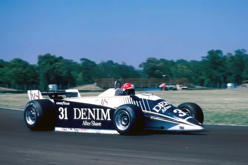 Eddie Cheever driving his Osella Cosworth.