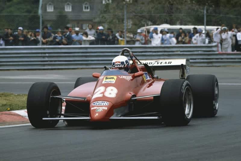 Didier Pironi in his Ferrari 126C2.