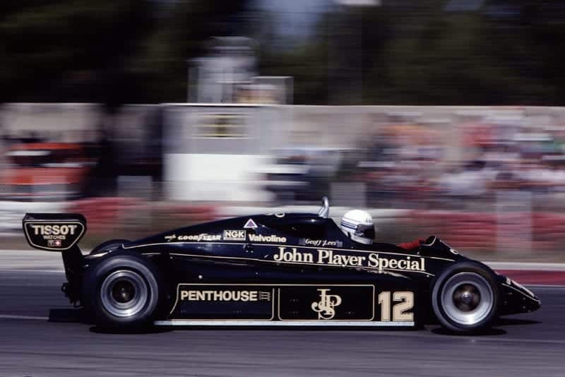 Geoff Lees in a Lotus 91 Ford.