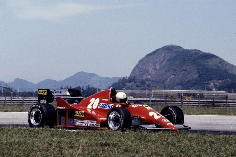 Rene Arnoux, Ferrari 126C2B.
