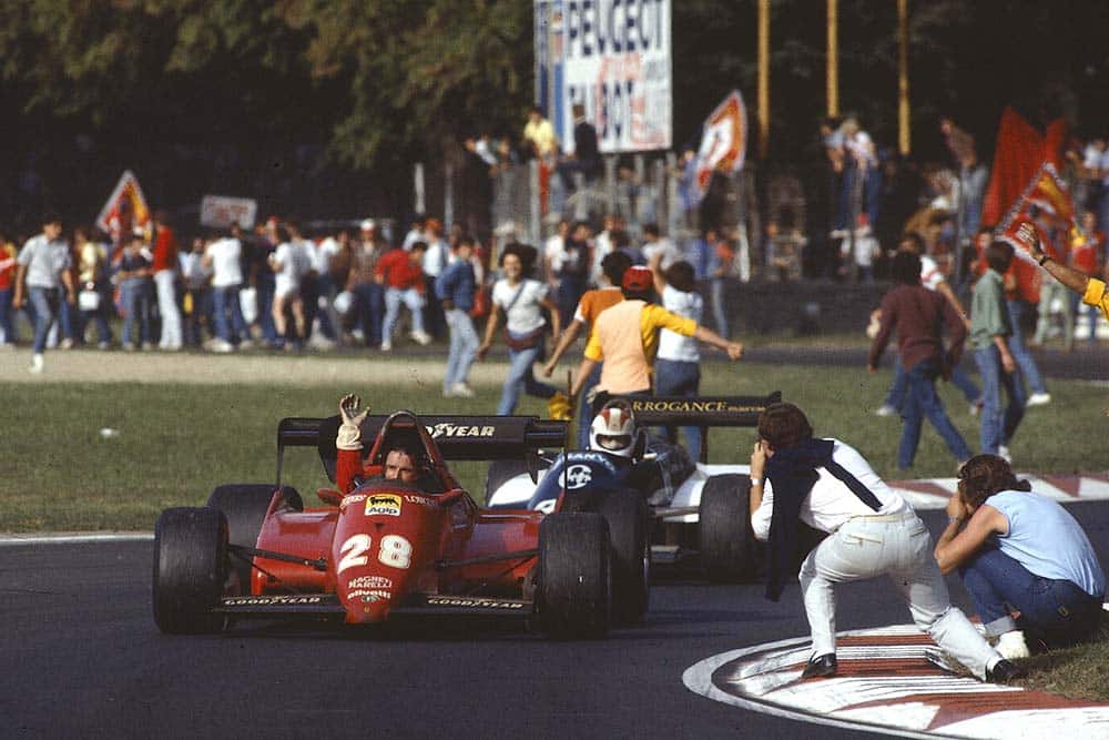 Rene Arnoux, finished 2nd in his Ferrari 126C3.