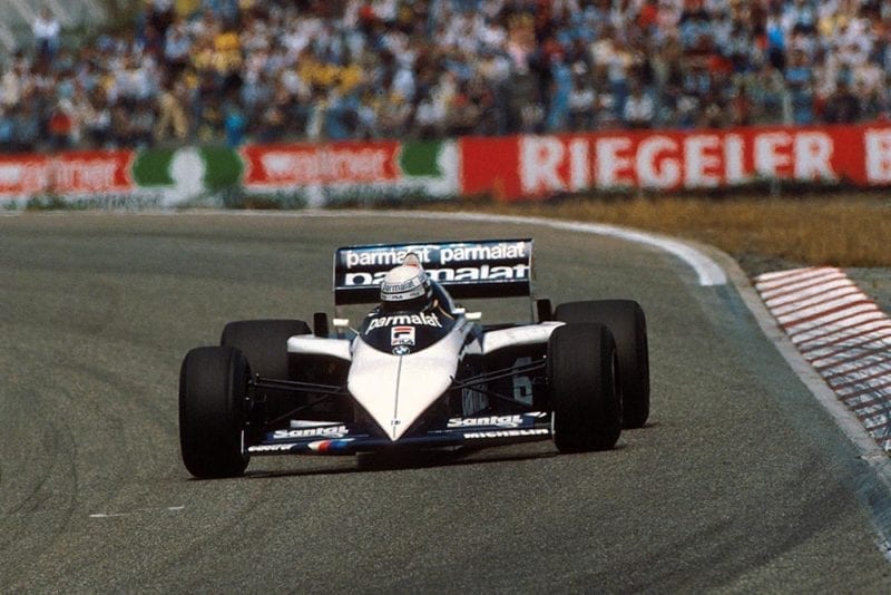 Riccardo Patrese in his Brabham BMW BT52.