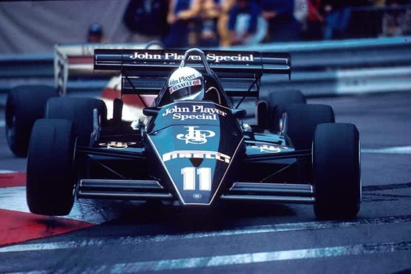 Elio de Angelis in his Lotus 93Y.