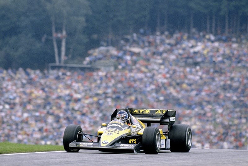 Gerhard Berger driving his ATS D7 BMW.