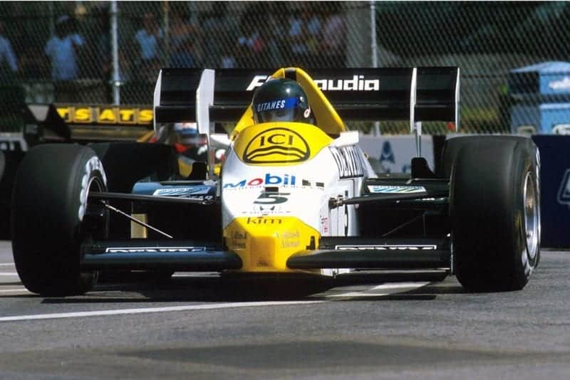 Jacques Laffite in his Williams FW09.