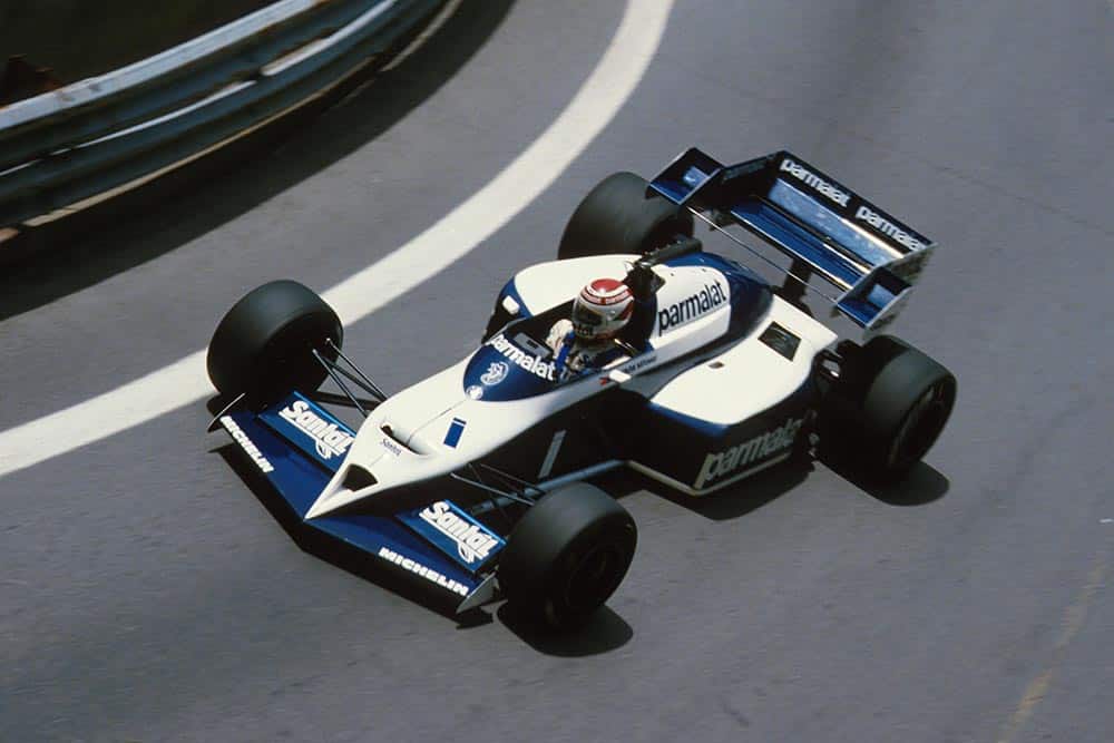 Winner Nelson Piquet in his Brabham BT53.