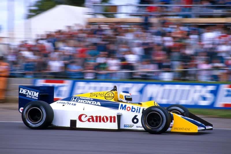 Keke Rosberg (Williams FW10 Honda) who's pole position time was the fastest ever qualifying lap.