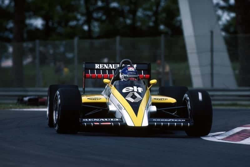 Patrick Tambay driving his Renault RE60.