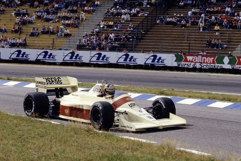 Thierry Boutsen in his Arrows A9 BMW.