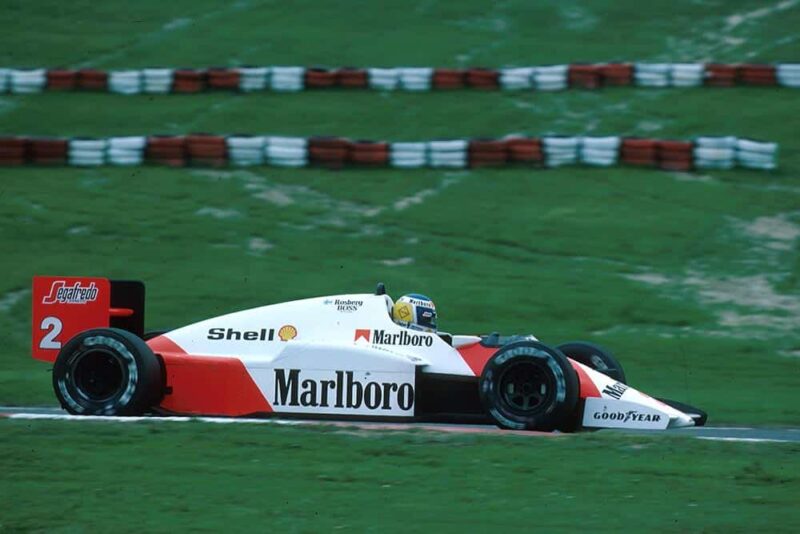 Keke Rosberg in his McLaren MP4/2C.