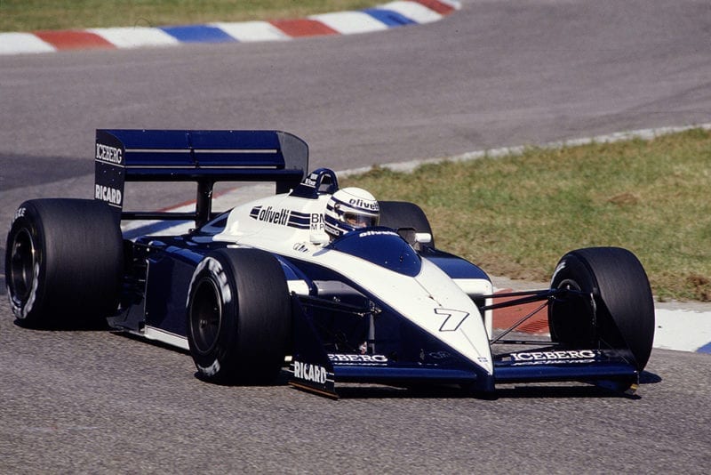 Riccardo Patrese driving his Brabham BT56 BMW.