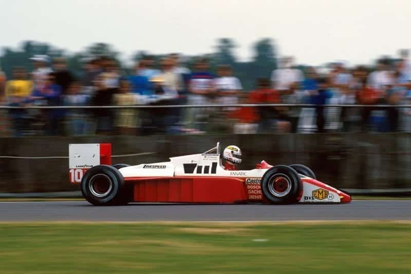 Christian Danner at the wheel of his Zakspeed 871.