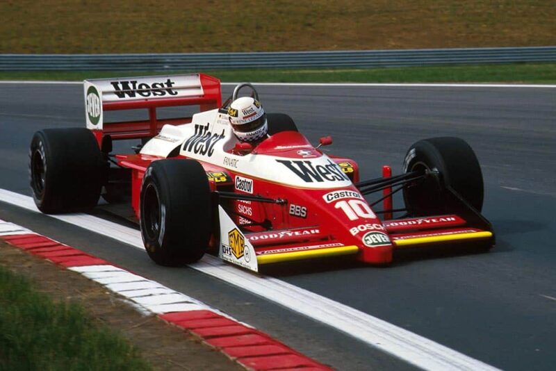 Christian Danner in his Zakspeed 871.