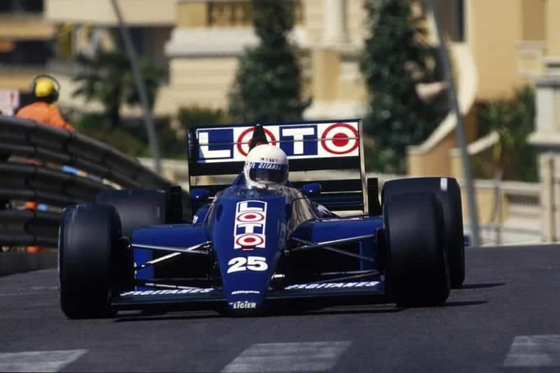 Rene Arnoux in his Ligier JS29B.