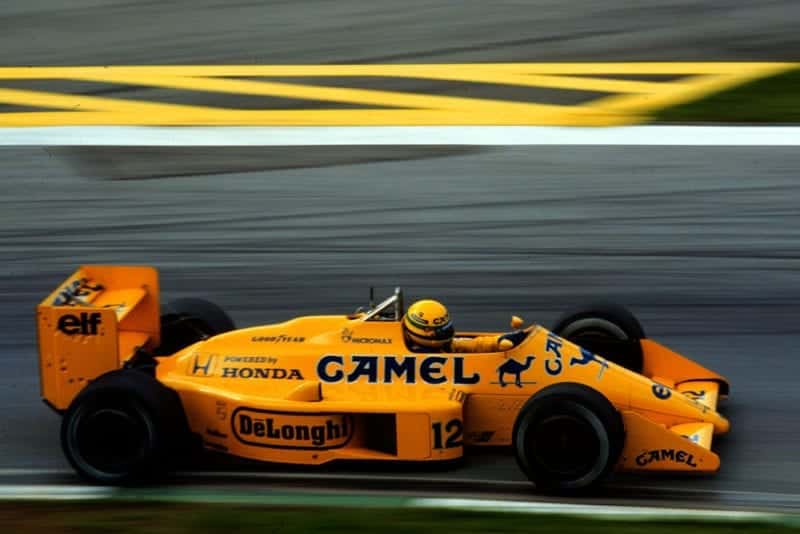 Ayrton Senna, Lotus Honda, finishes 4th.