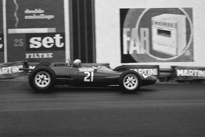 Chris Amon in his Lola Mk4A Climax.