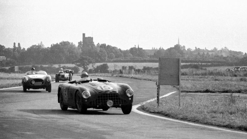 Aston Martin DB3 of Eric Thompson and Reg Parnell at the 1952 Goodwood 9 Hours