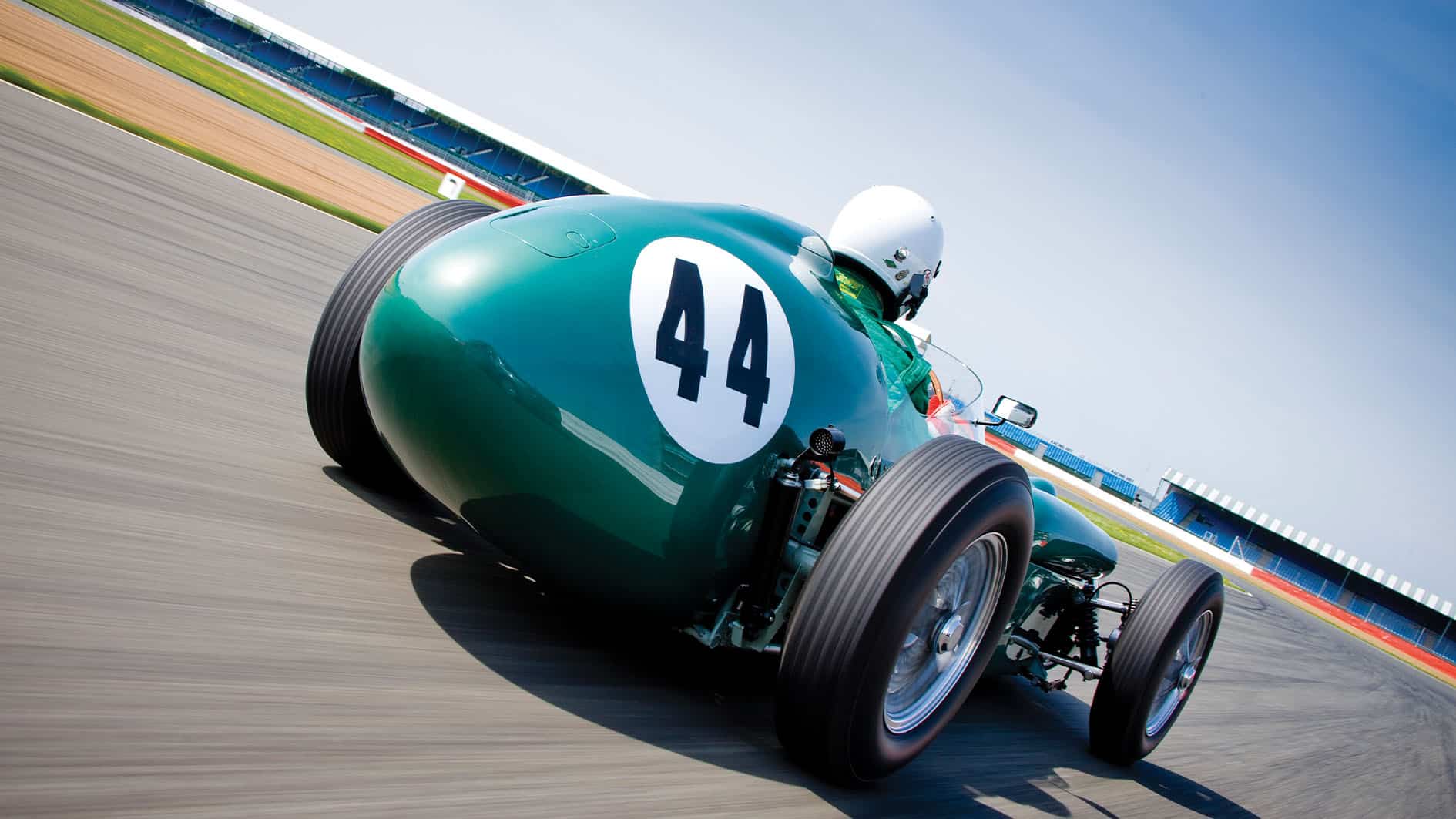 Aston Martin DBR4 on track 2
