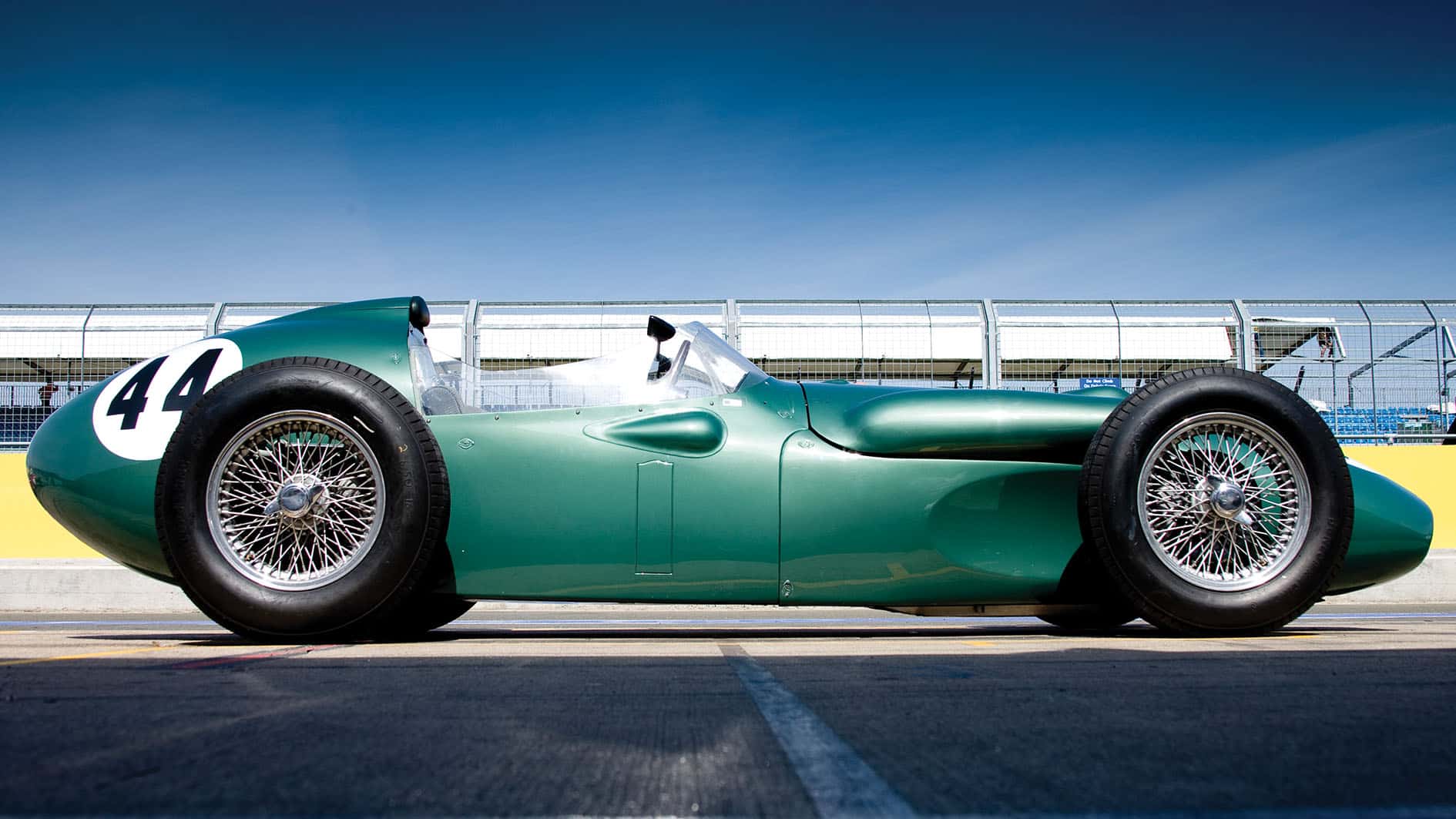 Aston Martin DBR4 on track 3
