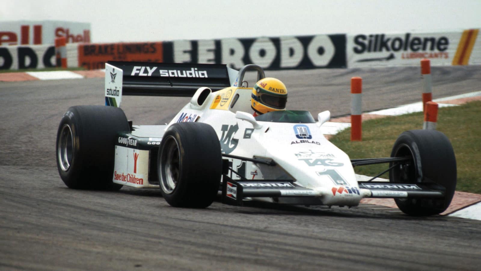 Ayrton Senna Williams 1983 Donington