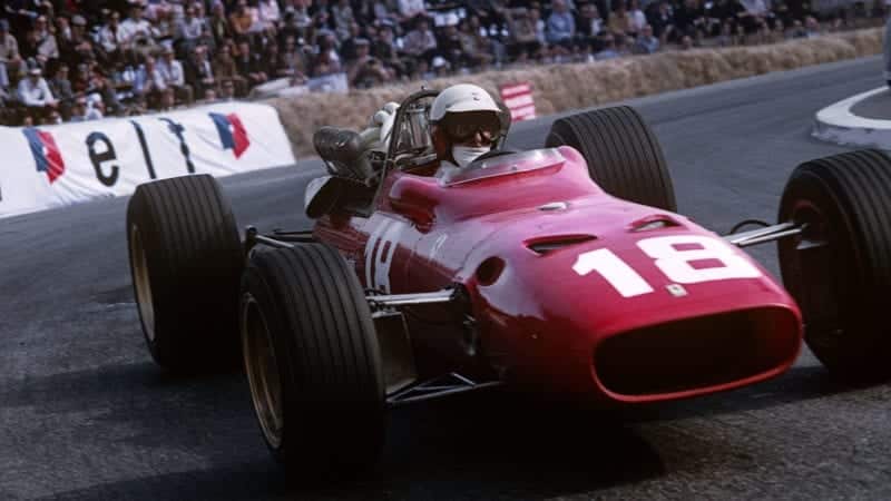 Lorenzo Bandini, Ferrari 312, Grand Prix of Monaco, Circuit de Monaco, 05 July 1966. (Photo by Bernard Cahier/Getty Images)