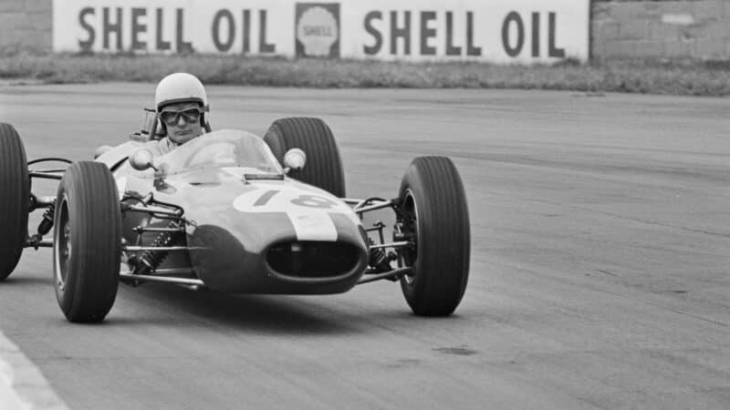 Bob Anderson in Brabham Climax at Silverstone in 1965