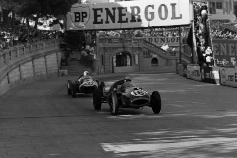 Jack Brabham in his Cooper during the 1958 Monaco Grand Prix