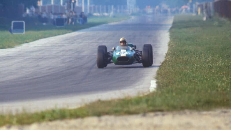 Brabham Climax of Bob Anderson at Monza in 1966 Italian Grand Prix