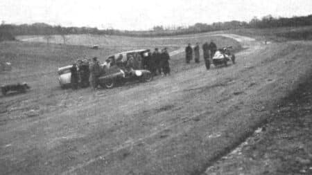 Car racing at Brands Hatch Circuit is sanctioned for 1950