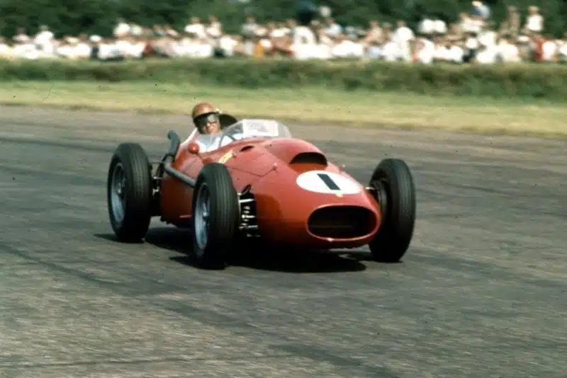 Peter Collins in his Ferrari Dino 246.