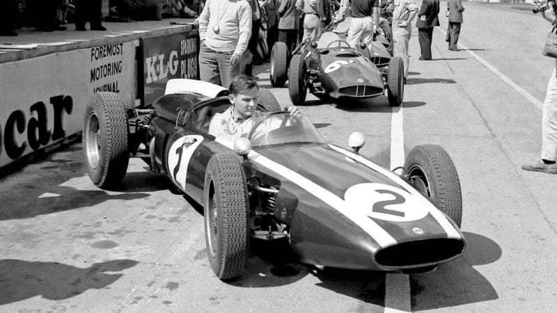 Bruce McLaren Cooper 1960 British GP Silverstone