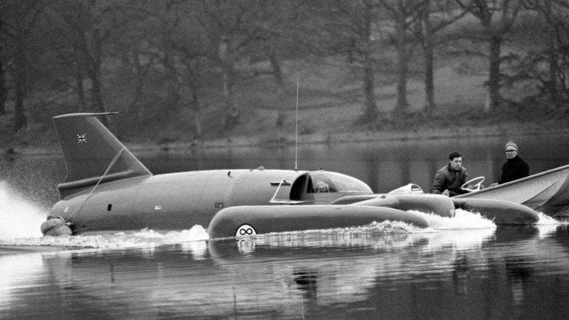 4th November 1966. Campbell was killed instantly on 4th January 1967 whilst attempting to break his own water-speed record of 276mph. His craft 'Bluebird' flipped into the air at around 300mph.