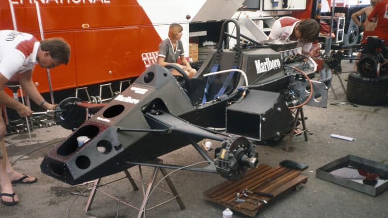 Carbon monocoque of McLaren MP4
