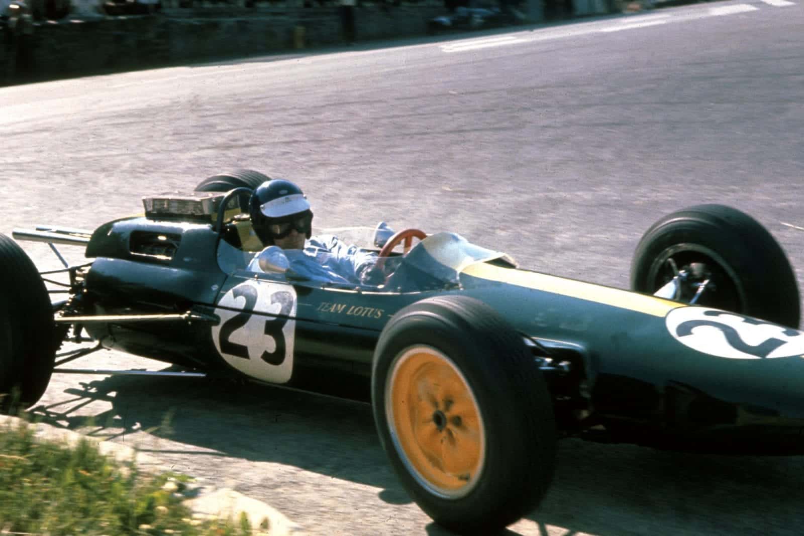 Jim Clark in his Lotus 25