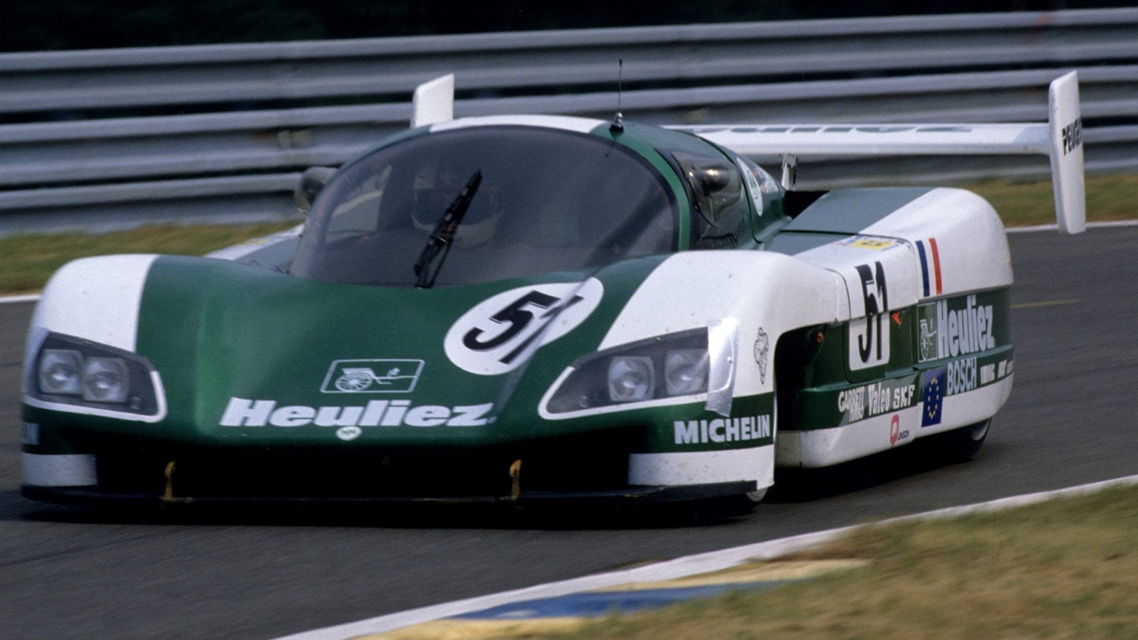 Claude Haldi Roger Dorchy and Jean Daniel Raulet WM P88 in the 1988 Le Mans 24 Hours