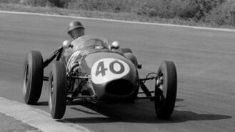 Cliff Allison drives Colin Chapman’s first F1 car – the Lotus 12