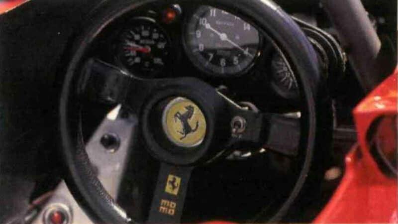 Cockpit of Ferrari 312T3 F1 car