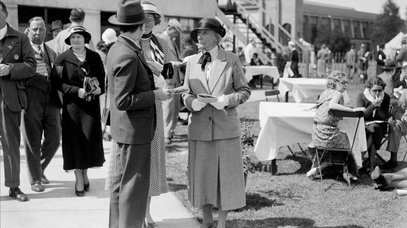 Dame Ethel Locke King at Brooklands in 1933