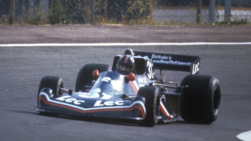 David Purley in Lec Formula 1 car
