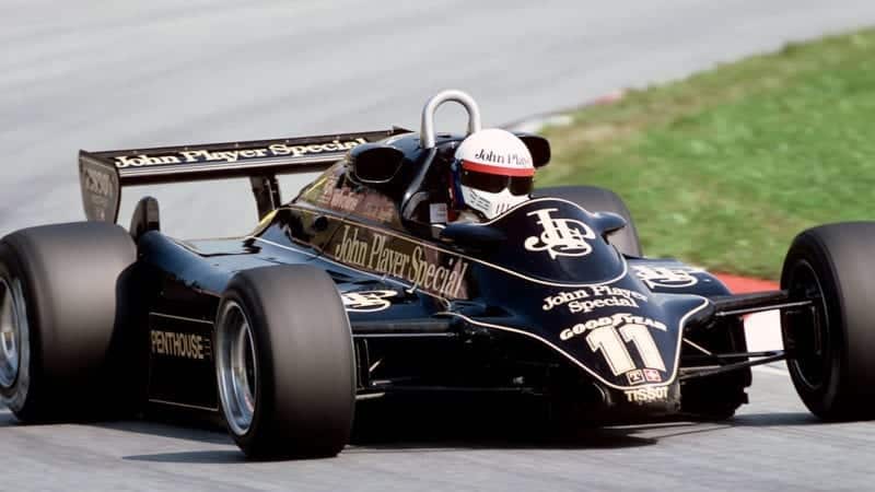 Elio de Angelis, Lotus-Ford 91, Grand Prix of Austria, Red Bull Ring, Spielberg, Austria, August 15, 1982. (Photo by Paul-Henri Cahier/Getty Images)
